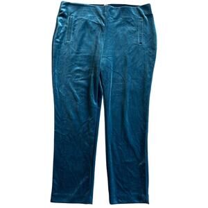 Chico's Petite Blue, Velvet, Pocketed, Dress Pants- 2.5(L)